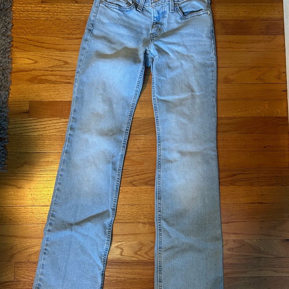 Levi's Blue Boot Cut Low Rise Jeans Classic Style